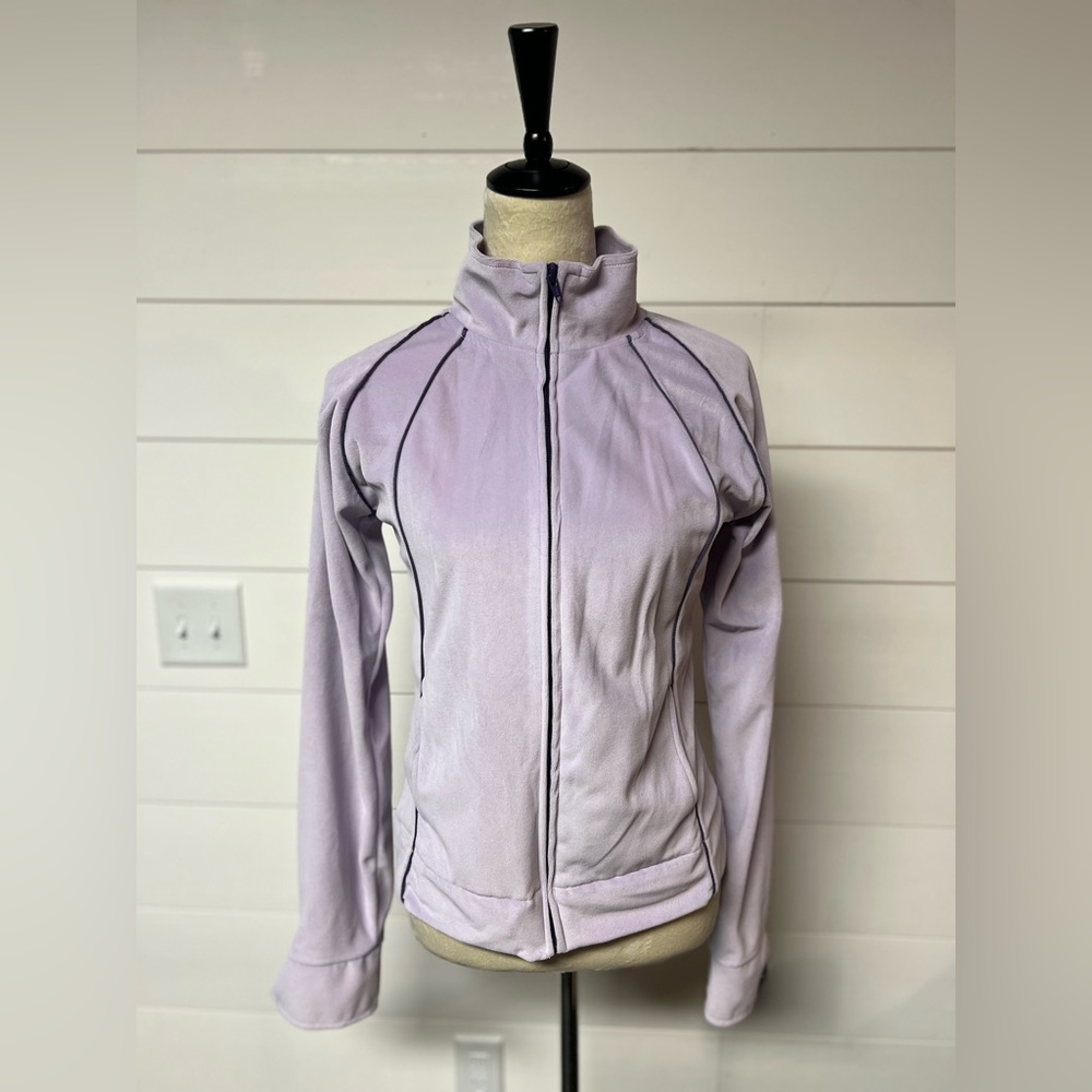 Split Velvet Light Jacket, Lilac, Medium - image 7